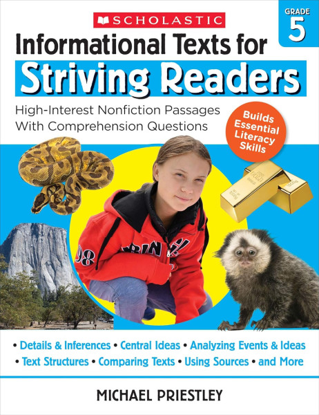 Informational Texts for Striving Readers: Grade 5: High-Interest Nonfiction Passages With Comprehension Questions