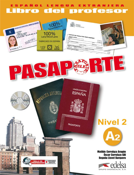 Pasaporte Nivel 2 A2 Libro del profesor + CD Audio