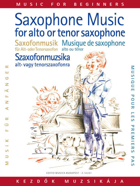 Szaxofonmuzsika (alt- vagy tenorszaxofonra, zongorakísérettel) kezdők számára