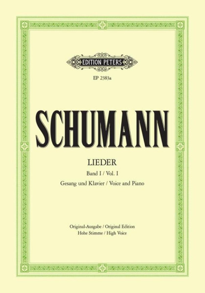 Robert Schumann: Lieder I. hohe