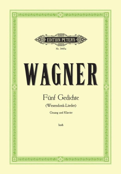 Richard Wagner: Fünf Gedichte (Wesendonck - dalok) magas hangra