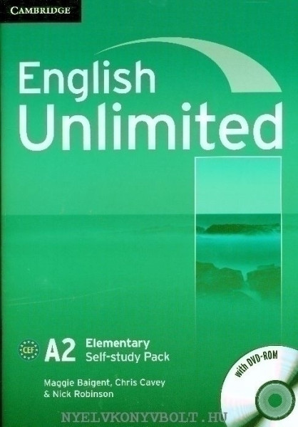 English Unlimited A2 Elementary Self-Study Workbook Pack with Key and DVD-Rom