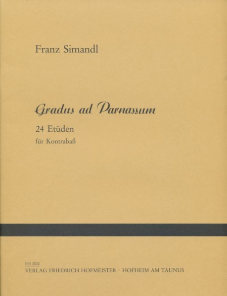 Franz Simandl: Gradus ad Parnassum - 24 Etüden (nagybőgőre)