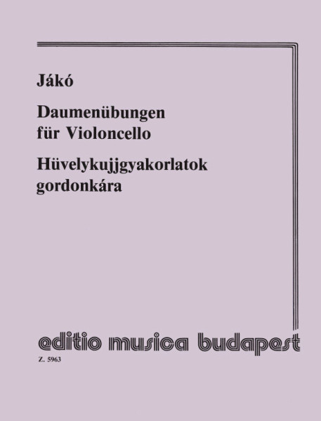 Jákó Jenő: Hüvelykujjgyakorlatok gordonkára