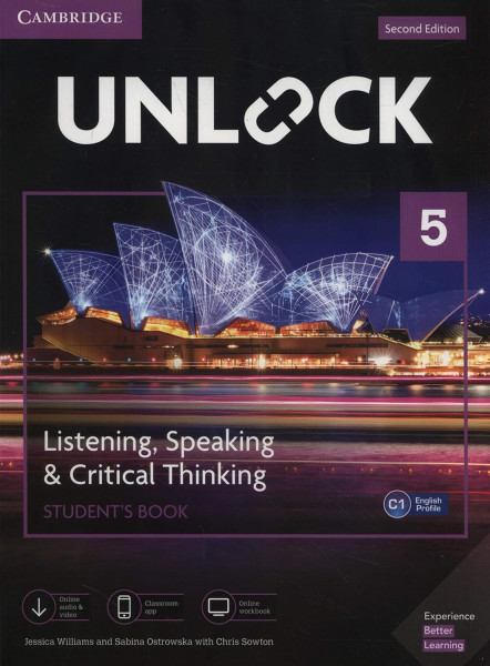 Unlock Level 5 Listening, Speaking & Critical Thinking Student’s Book, Mobil App and Online Workbook w/ Downloadable Audio and Video - Second Edition