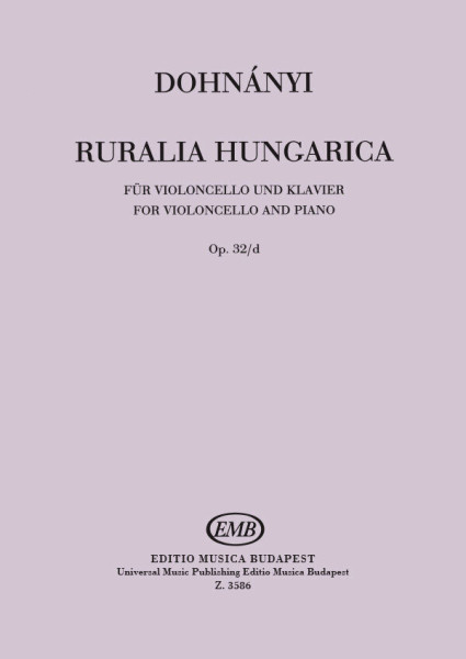 Dohnányi Ernő: Ruralia Hungarica csellóra