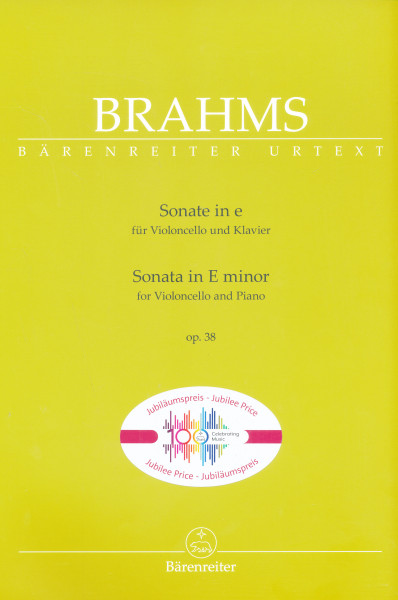 Johannes Brahms: Sonata for Violoncello and Piano in E minor op. 38