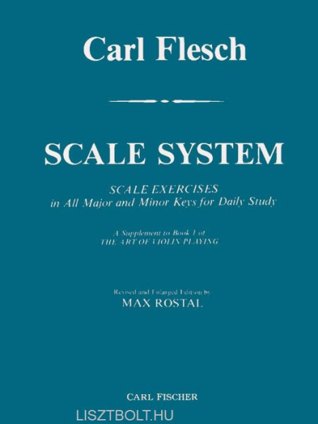 Carl Flesch: Scale System, Scale Exercises - hegedűre
