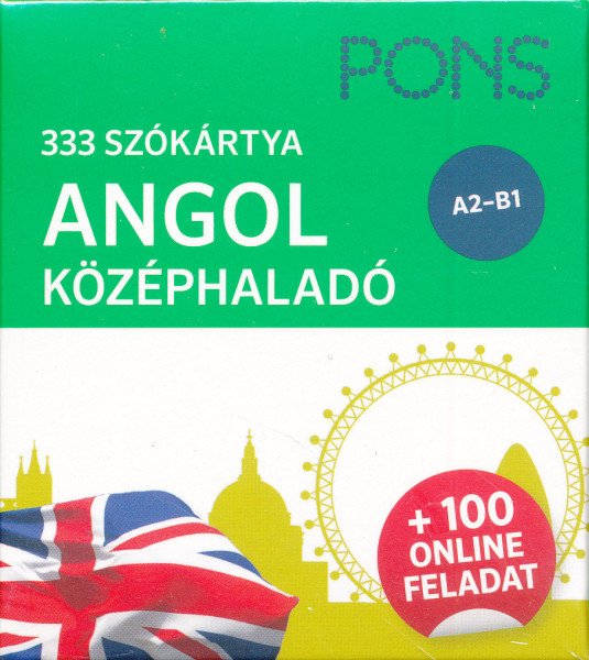 PONS 333 szókártya Angol középhaladó plusz 100 online feladat
