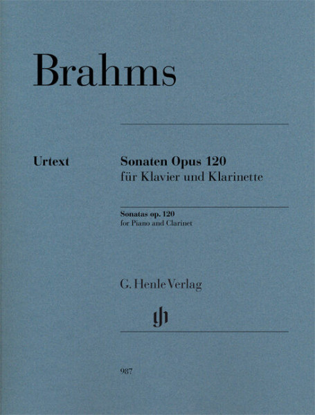 Johannes Brahms: Sonaten op. 120 (klarinétra, zongorakisérettel)