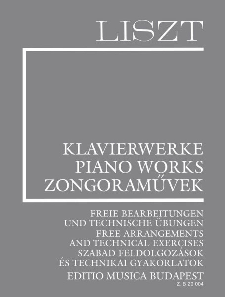 Liszt Ferenc: Szabad feldolgozások és technikai gyakorlatok (Supplement 16.) fűzve