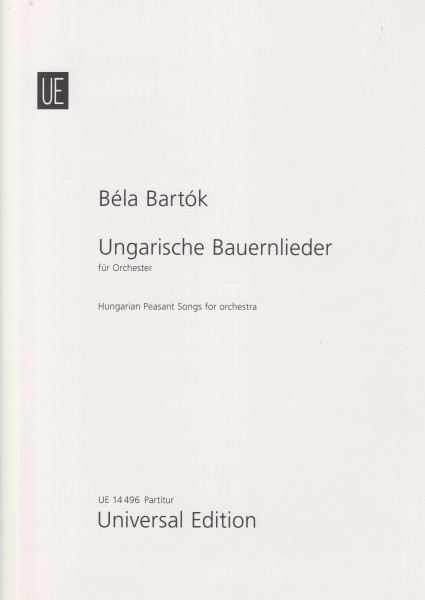 Bartók Béla: Ungarische Bauernlieder - Magyar parasztdalok - partitúra