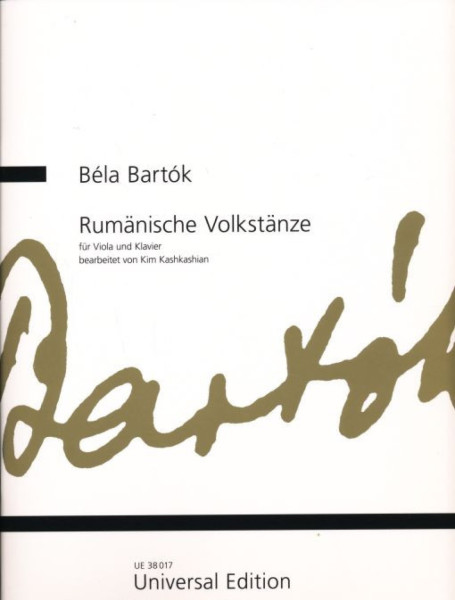 Bartók Béla: Rumänische Volkstänze/Román népi táncok - brácsára, zongorakísérettel