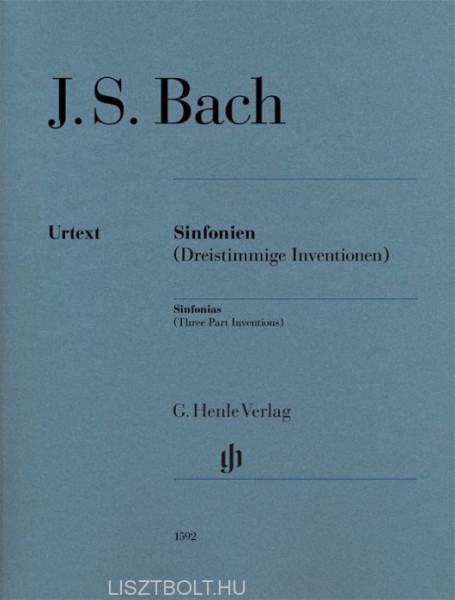 Johann Sebastian Bach: Sinfonien - Dreistimmige Inventionen / Háromszólamú invenciók