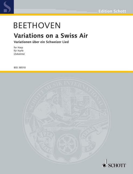 Ludwig van Beethoven: Variations on a Swiss Air - hárfára
