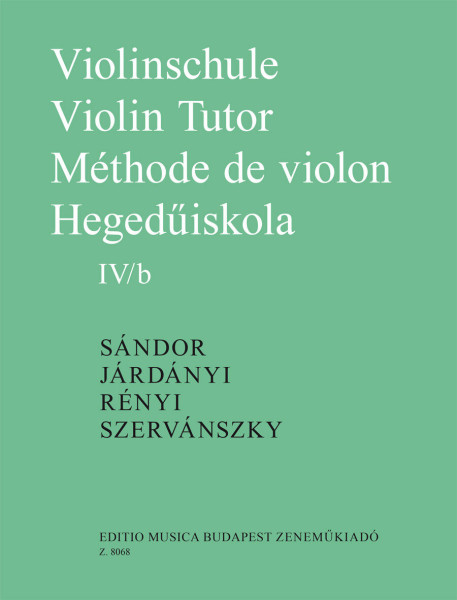 Sándor-Járdányi-Szervánszky: Hegedűiskola 4/b