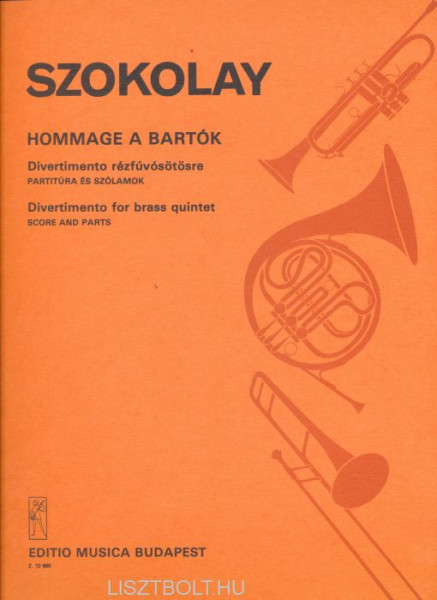 Szokolay Sándor: Hommage a Bartók - rézfúvós ötösre