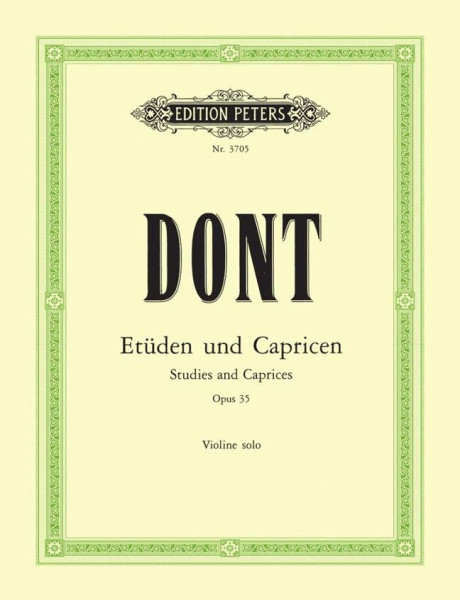 Jakob Dont: Etüden & Capricen op. 35. (hegedűre)