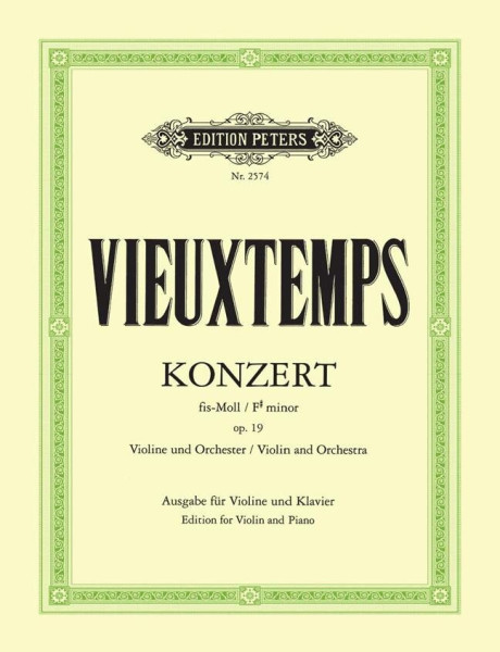 Henri Vieuxtemps: Concerto for Violin 2. (fisz-moll)