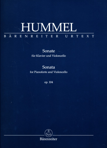 Johann Nepomuk Hummel: Sonate op. 104 - gordonkára, zongorakísérettel