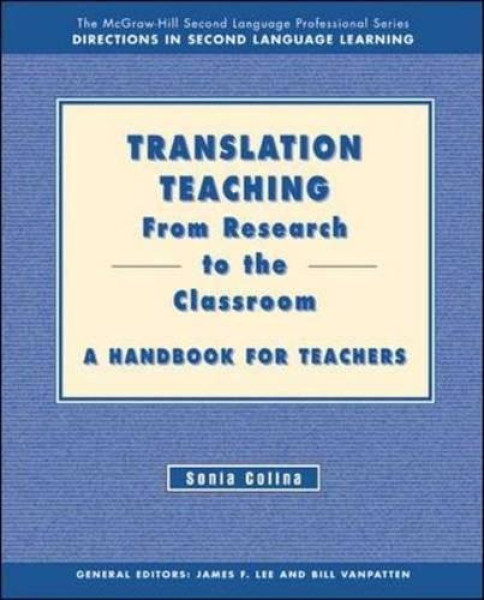 Translation Teaching From Research to the Classroom