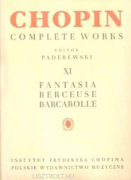 Chopin/Paderewski: Fantasia, Berceuse