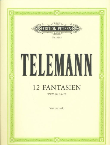 Georg Philipp Telemann: 12 Fantasien (szóló hegedű)
