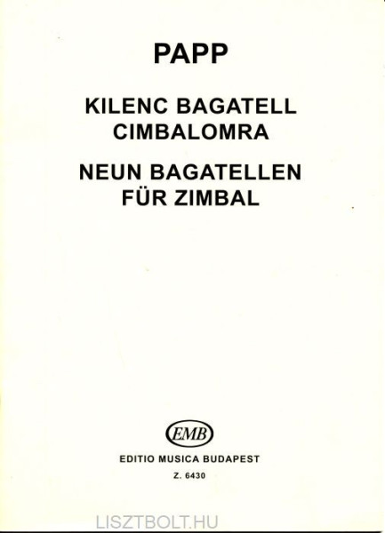 Papp Lajos: 9 bagatell cimbalomra