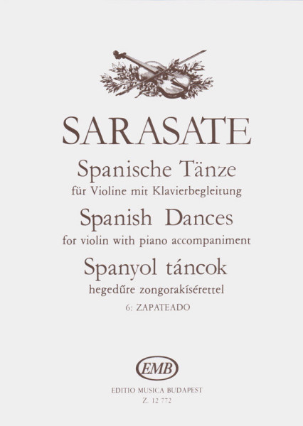 Pablo Sarasate: Spanyol táncok 6. Zapateado - hegedűre, zongorakísérettel