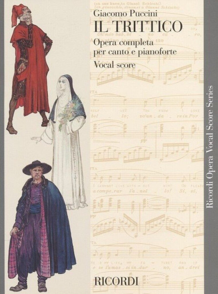 Giacomo Puccini: Il Trittico - zongorakivonat (angol, olasz)