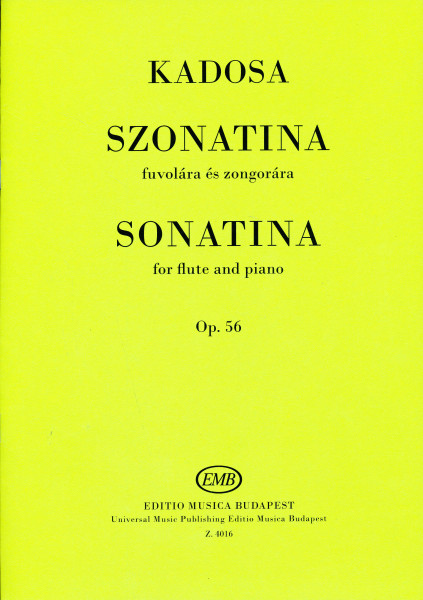 Kadosa Pál: Szonatina op. 56 - fuvolára, zongorakísérettel