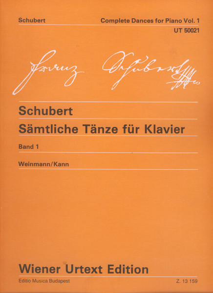 Franz Schubert: Sämtliche Tänze zongorára