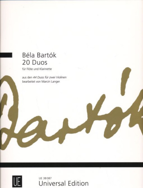 Bartók Béla: 20 Duó - fuvolára és klarinétra