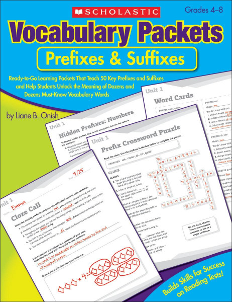 Vocabulary Packets - Prefixews & Suffixes