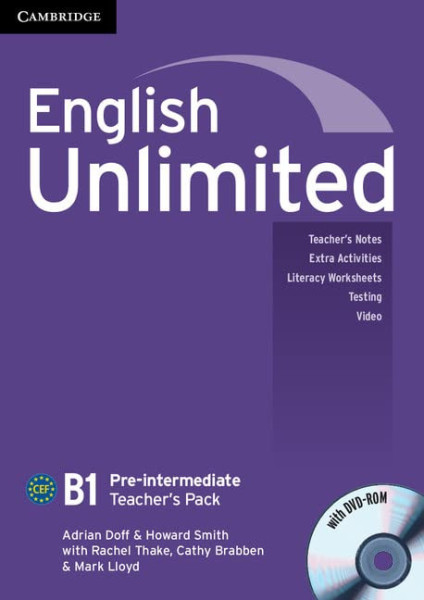 English Unlimited B1 Pre-Intermediate Teacher's Book Pack with DVD-ROM