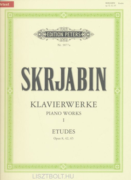 Alexander Scriabin: Klavierwerke 1. - Etudes (Urtext)