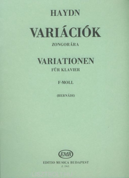 Joseph Haydn: Variációk f-moll (zongorára)