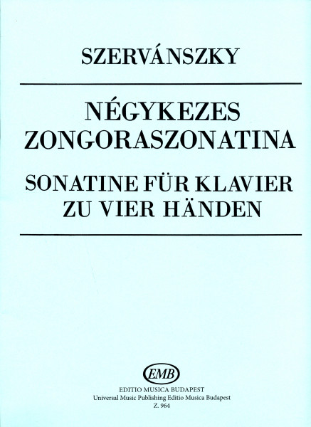 Szervánszky Endre: Négykezes zongoraszonatina