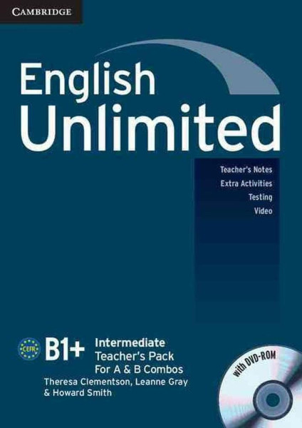 English Unlimited B1+ Intermediate Teacher's Book Pack with DVD-ROM