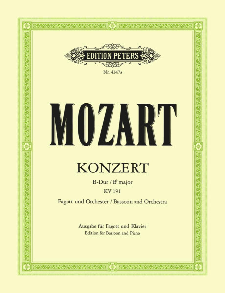 Wolfgang Amadeus Mozart: Concerto for Bassoon K.191