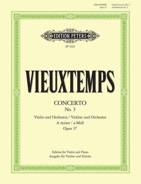 Henri Vieuxtemps: Concerto for Violin  5. (a-moll)