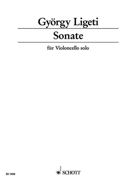 Ligeti György: Sonate - cselló szóló
