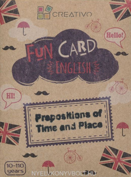 Fun Card English: Prepositions of Time and Place