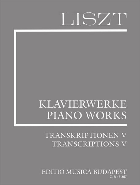 Liszt Ferenc: Transkriptionen 5. (fűzött)