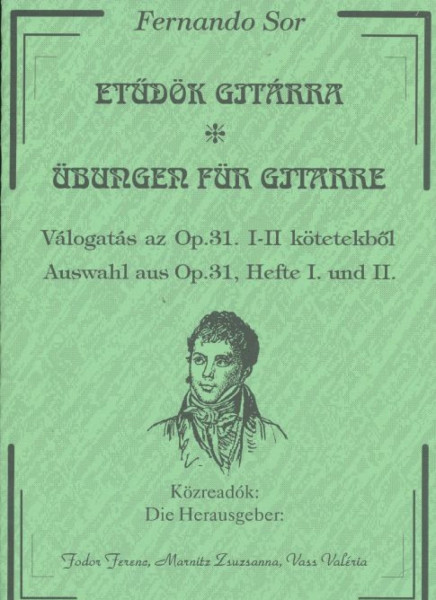 Fernando Sor: Etüdök op. 31 gitárra