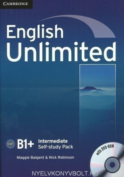 English Unlimited B1+ Intermediate Self-Study Workbook Pack with Key and DVD-Rom