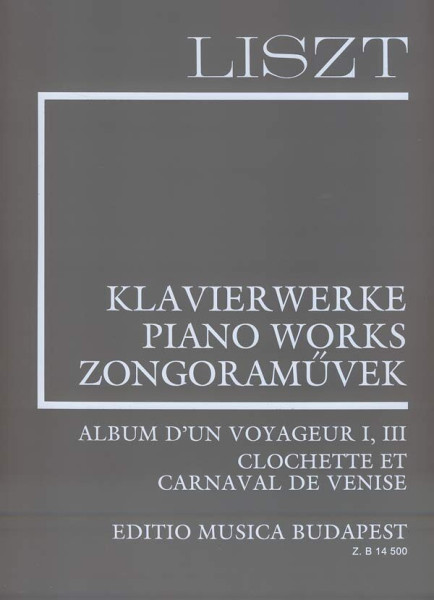 Liszt Ferenc: Album d'un Voyageur (Supplement 5) fűzve