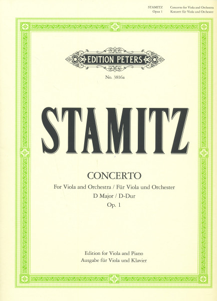 Carl Stamitz: Concerto for Viola op. 1, D-dúr