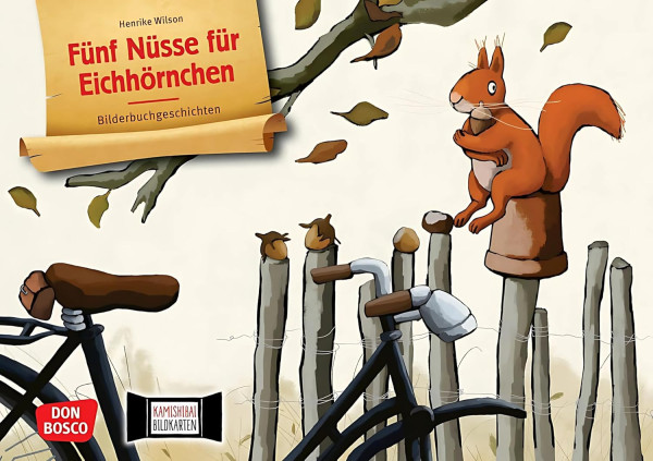 Fünf Nüsse für Eichhörnchen - Kamishibai Bildkartenset