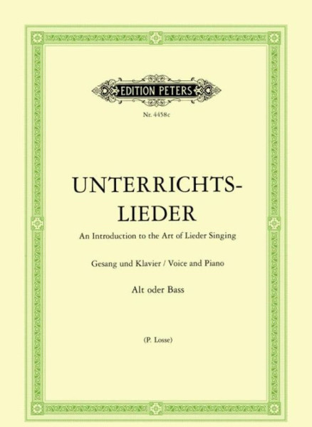 Unterrichts-Lieder - Alt/Bass
